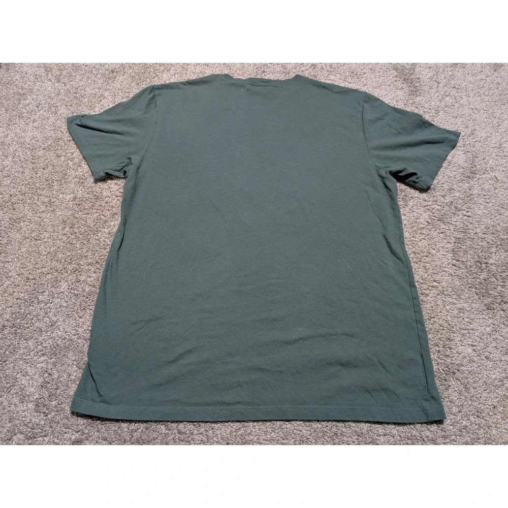 The North Face T Shirt Mens M Green Graphic Tee‎ Circular Design Outdoor Hiking